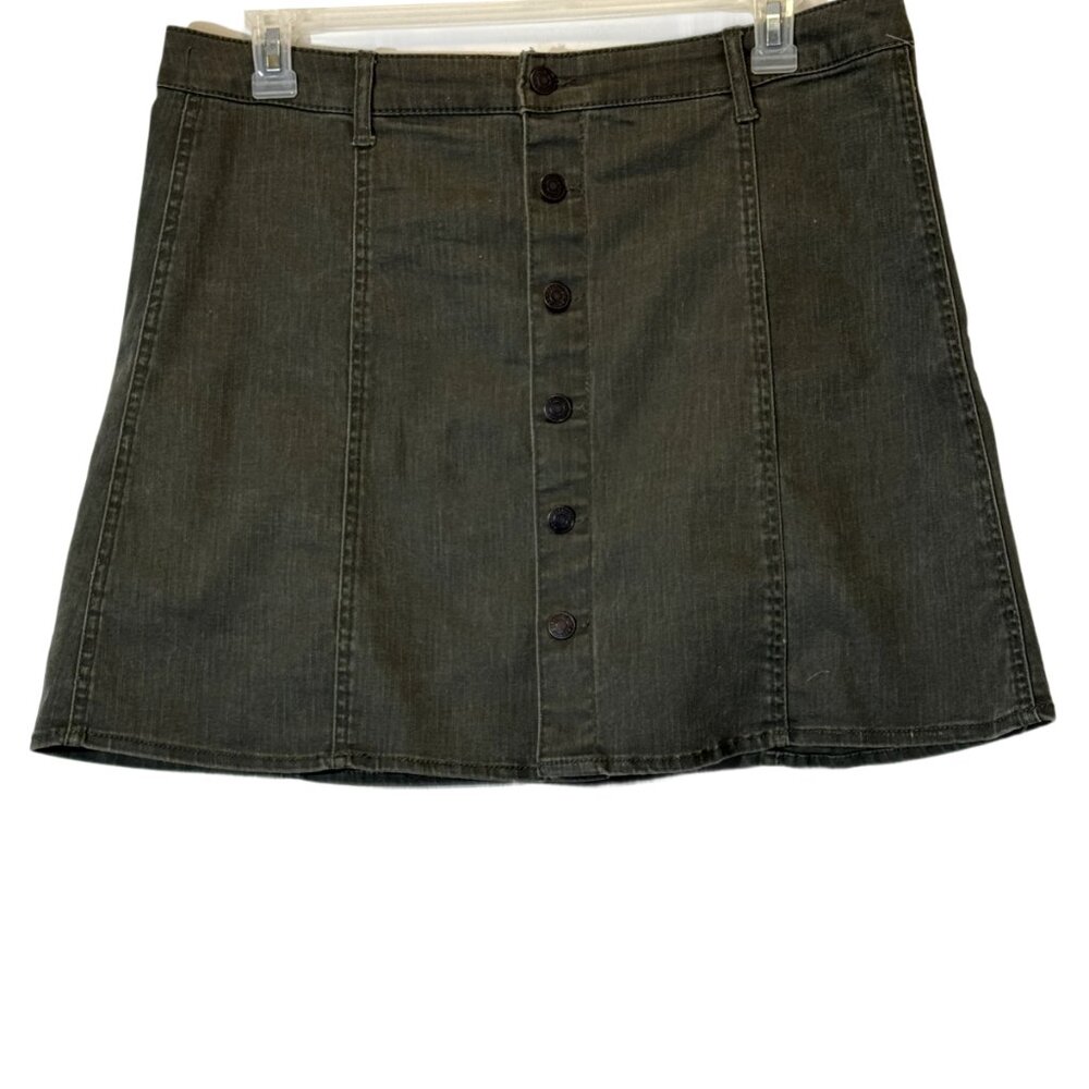 Women's Green Demin Skirt Size 18